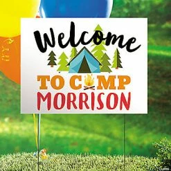 Best Sale 🤩 Personalized Camp Party Yard Sign 🤩