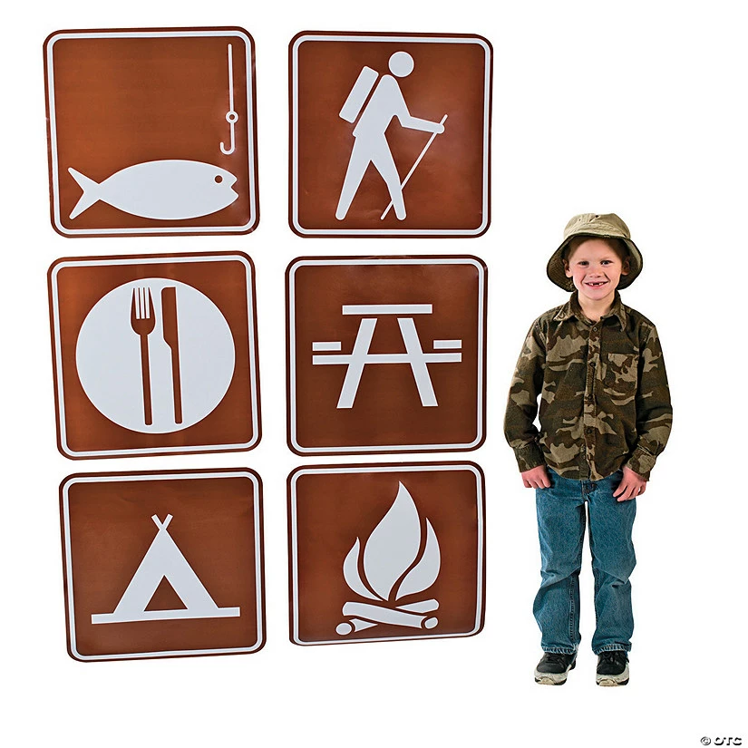 Best Pirce ๐ Jumbo Camp Sign Cutouts - 6 Pc. ๐ - Image 2