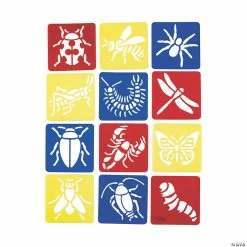 Outlet ⭐ Big Bug Stencils - 12 Pc. ⌛