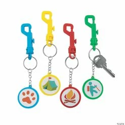 Top 10 🌟 Camp 🎒 Backpack Clip Keychains - 12 Pc. 🎉