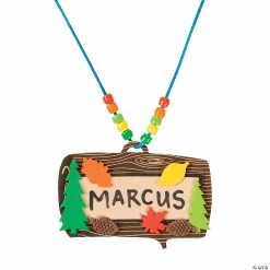 Best Pirce 🤩 Camp Name Tag Necklace Craft Kit - Makes 12 👍