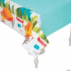 Cheapest 🎁 Camp Party Plastic Tablecloth ✨