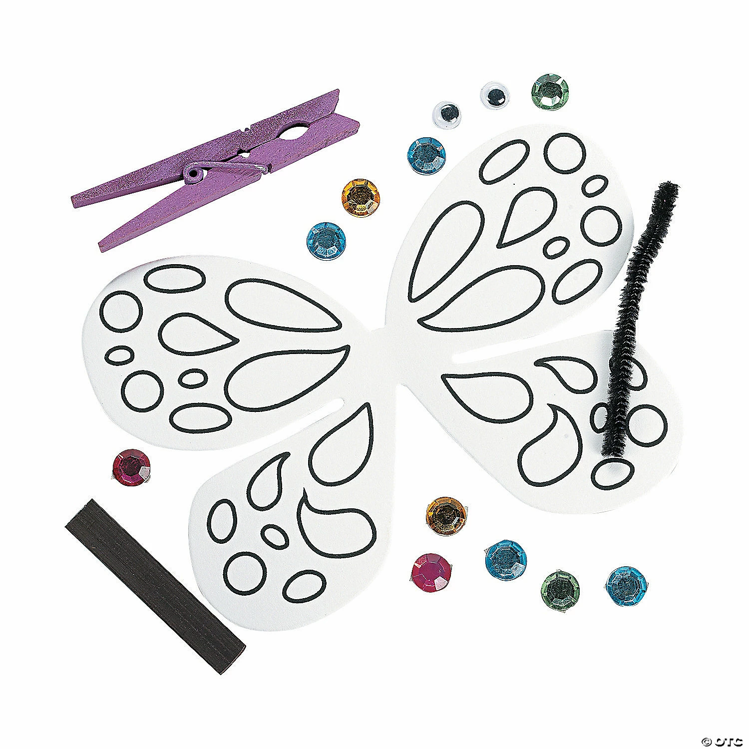 Best deal ๐ Clothespin Butterfly Magnet Craft Kit - Makes 12 ๐ฅ - Image 2