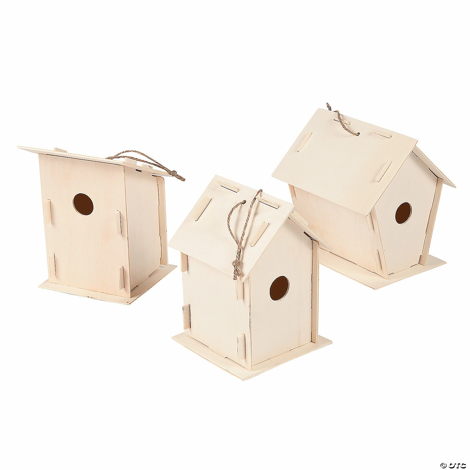 Best Sale 🧨 DIY Unfinished Wood Birdhouses - Makes 12 🔥