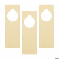 Wholesale 😉 DIY Unfinished Wood Doorknob Hangers - 12 Pc. 👍