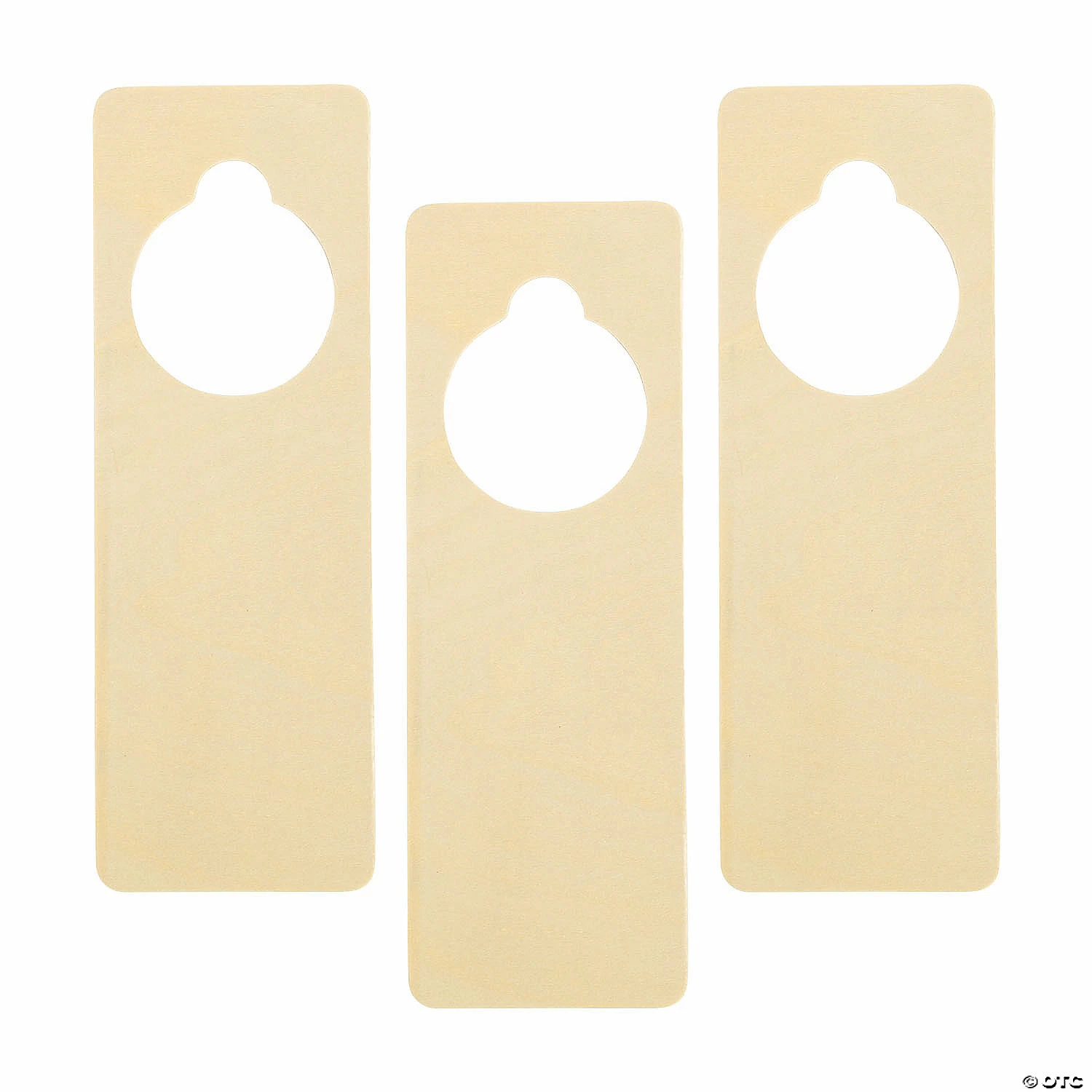 Wholesale ๐ DIY Unfinished Wood Doorknob Hangers - 12 Pc. ๐