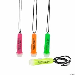 Best Sale ✨ Jesus Is the Light Mini Flashlights on a Rope - 12 Pc. 💯