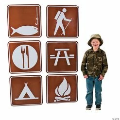 Best Pirce 😍 Jumbo Camp Sign Cutouts - 6 Pc. 😀